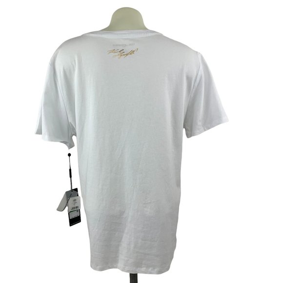 Karl Lagerfeld #TeamKarl T Shirt Gold Metallic Logo Women’s Choose Size New - Picture 9 of 10